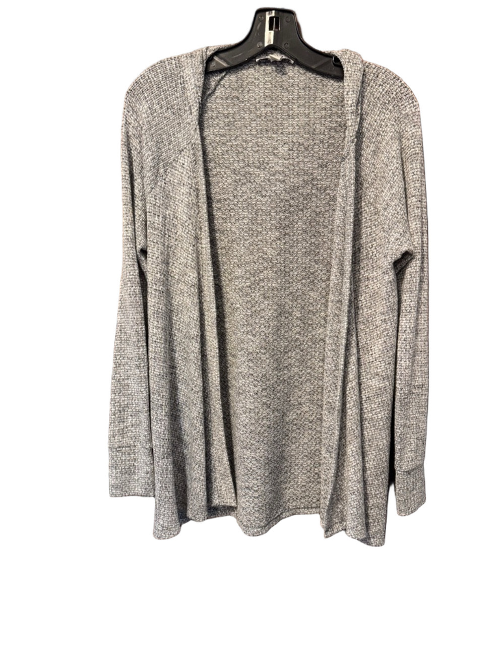 American Eagle Outfitters Heather Gray Open-Front Hooded Cardigan Size M
